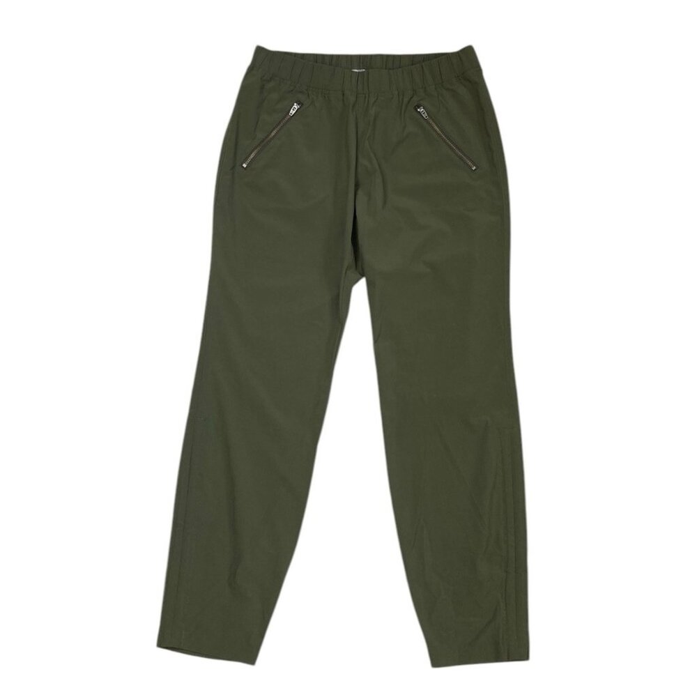 *Athleta Aspire Pant Womens 4 Olive Green Athleisure Travel Activewear 983350-08